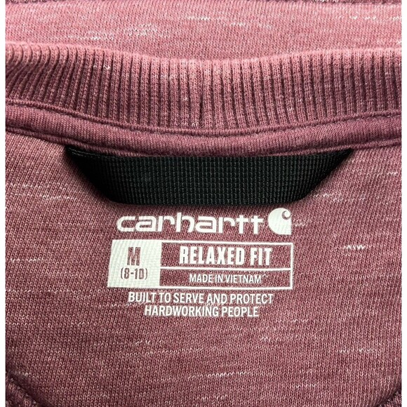 Carhartt Relaxed Fit Midweight Block Logo Sleeve Graphic Sweatshirt Womens L - Picture 5 of 6